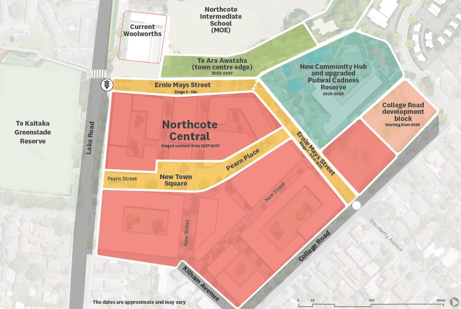 Northcote Off Ramp Map Reshaping the Heart of Northcote - Auckland Council