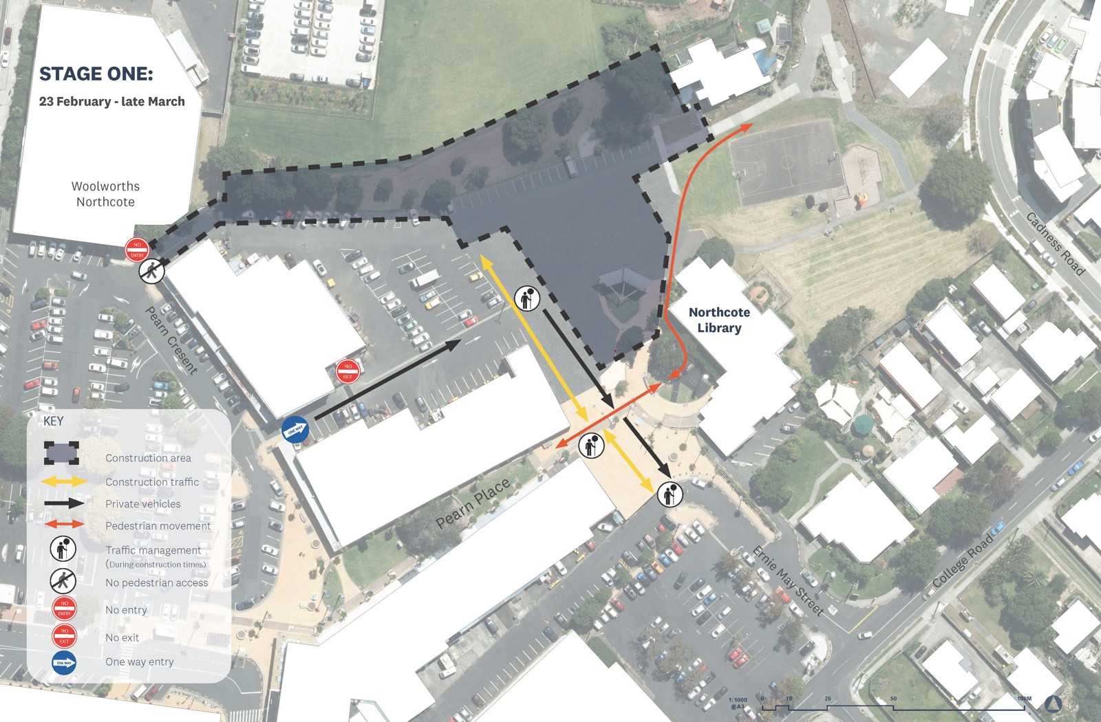 Northcote Off Ramp Map Northcote Town Centre - Greenway Section Kicks Off - Auckland Council