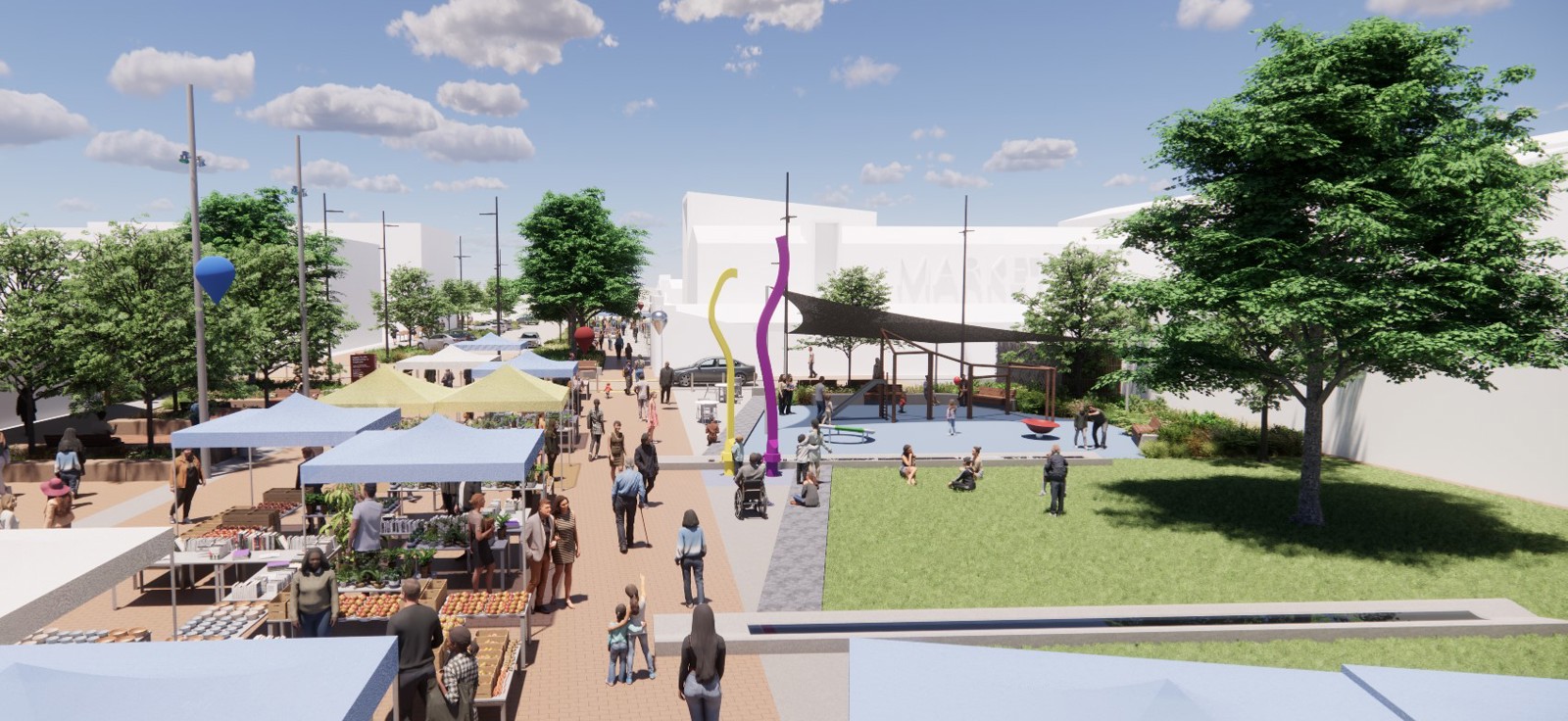 Pukekohe Town Square Higher Market