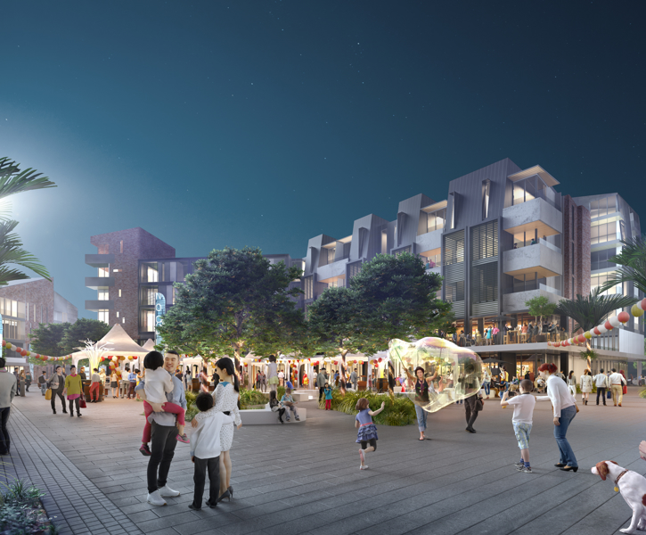 Northcote Town Square Render