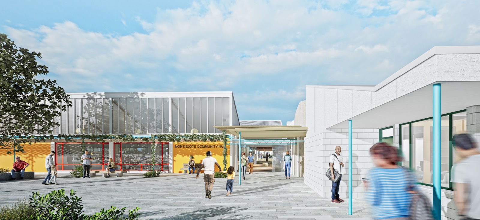 Northcote Community Hub View 02 Render
